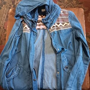 Roxy Chambray Hideaway Hoodie